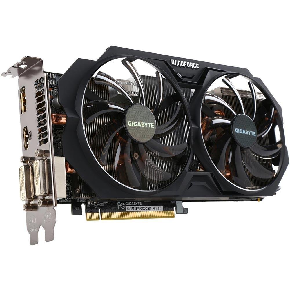 Placa de Vídeo VGA AMD GIGABYTE RADEON R9 380 WINDFORCE OC 2G - GV-R938WF2OC-2GD
