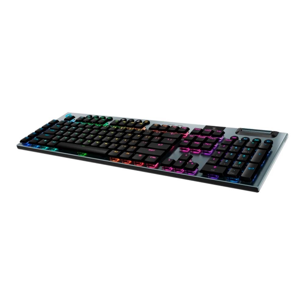 Teclado Mecânico Gamer Sem Fio Logitech G915 X Lightspeed, RGB Lightsync, USB ou Bluetooth, Switch GL Brown Tactile, Preto- 920-012670 - view 4