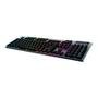 Teclado Mecânico Gamer Sem Fio Logitech G915 X Lightspeed, RGB Lightsync, USB ou Bluetooth, Switch GL Brown Tactile, Preto- 920-012670