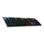 Teclado Mecânico Gamer Sem Fio Logitech G915 X Lightspeed, RGB Lightsync, USB ou Bluetooth, Switch GL Brown Tactile, Preto- 920-012670
