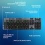 Teclado Mecânico Gamer Sem Fio Logitech G915 X Lightspeed, RGB Lightsync, USB ou Bluetooth, Switch GL Brown Tactile, Preto- 920-012670