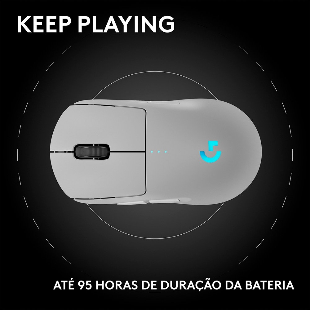 Mouse Gamer Sem Fio ( Balão.info) PRO 2 com ( Balão.info), RGB Lightsync, Ambidestro, 4 Botões Programáveis, DPI de 32K, Branco - 910-( Balão.info - foto 11