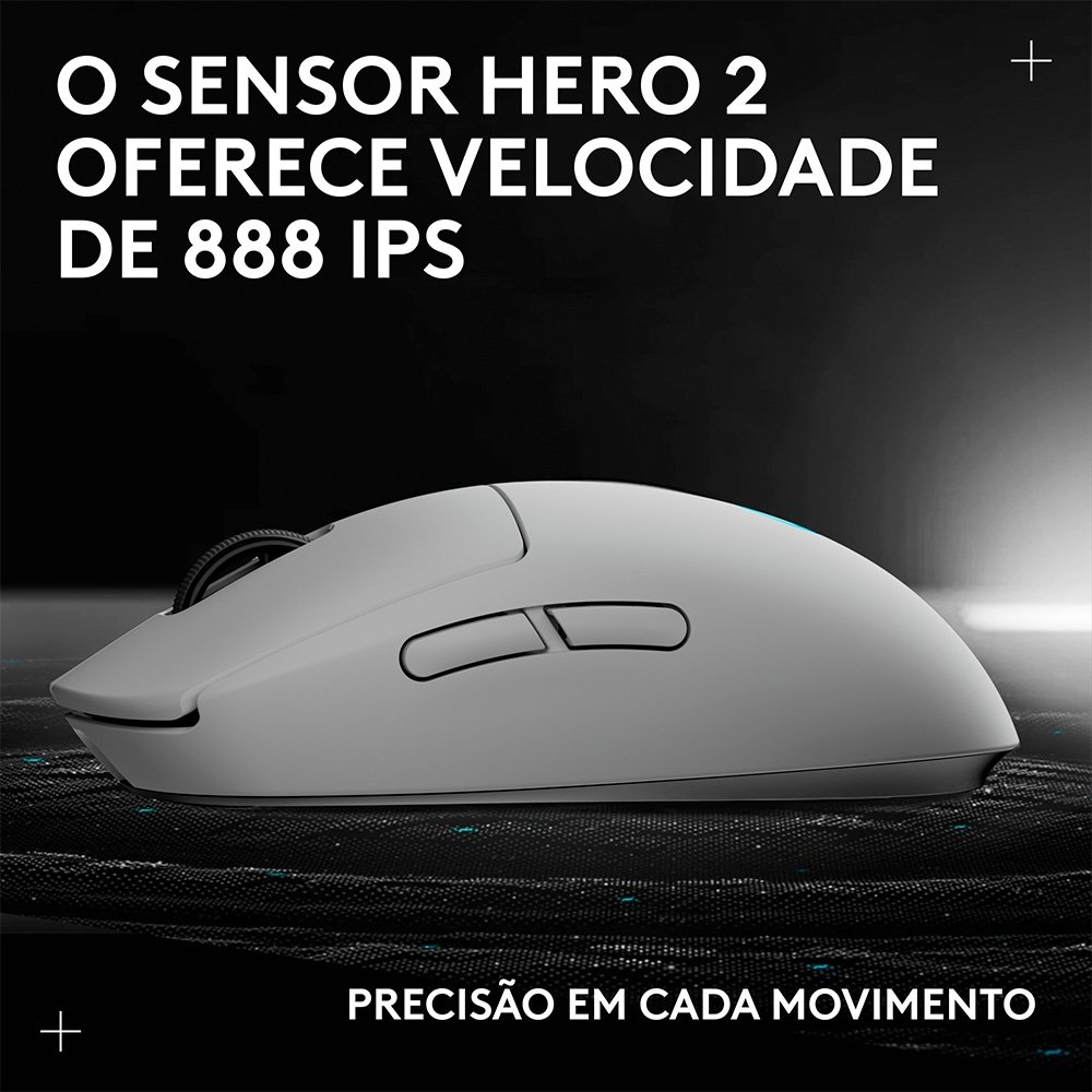 Mouse Gamer Sem Fio ( Balão.info) PRO 2 com ( Balão.info), RGB Lightsync, Ambidestro, 4 Botões Programáveis, DPI de 32K, Branco - 910-( Balão.info - foto 10