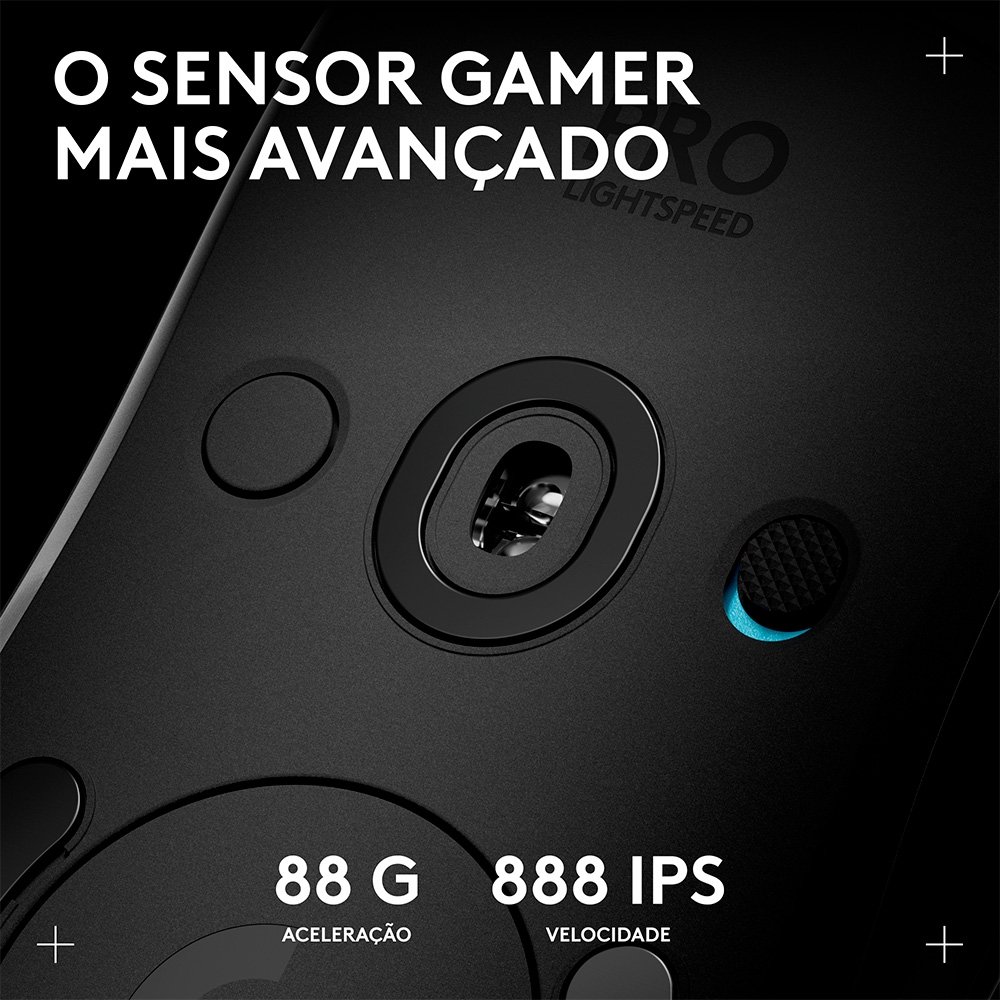 Mouse Gamer Sem Fio ( Balão.info) PRO 2 com ( Balão.info), RGB Lightsync, Ambidestro, 4 Botões Programáveis, DPI de 32K, Branco - 910-( Balão.info - foto 4