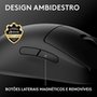 Mouse Gamer Sem Fio Logitech G PRO 2 com Lightspeed, RGB Lightsync, Ambidestro, 4 Botões Programáveis, DPI de 32K, Preto - 910-007294