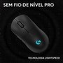 Mouse Gamer Sem Fio Logitech G PRO 2 com Lightspeed, RGB Lightsync, Ambidestro, 4 Botões Programáveis, DPI de 32K, Preto - 910-007294
