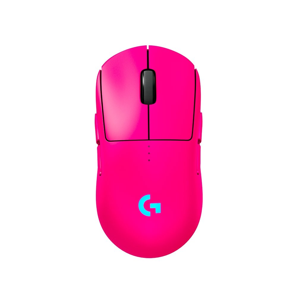 Mouse Gamer Sem Fio Logitech G PRO 2 com Lightspeed, RGB Lightsync, Ambidestro, 4 Botões Programáveis, DPI de 32K, Rosa Magenta - 910-007308