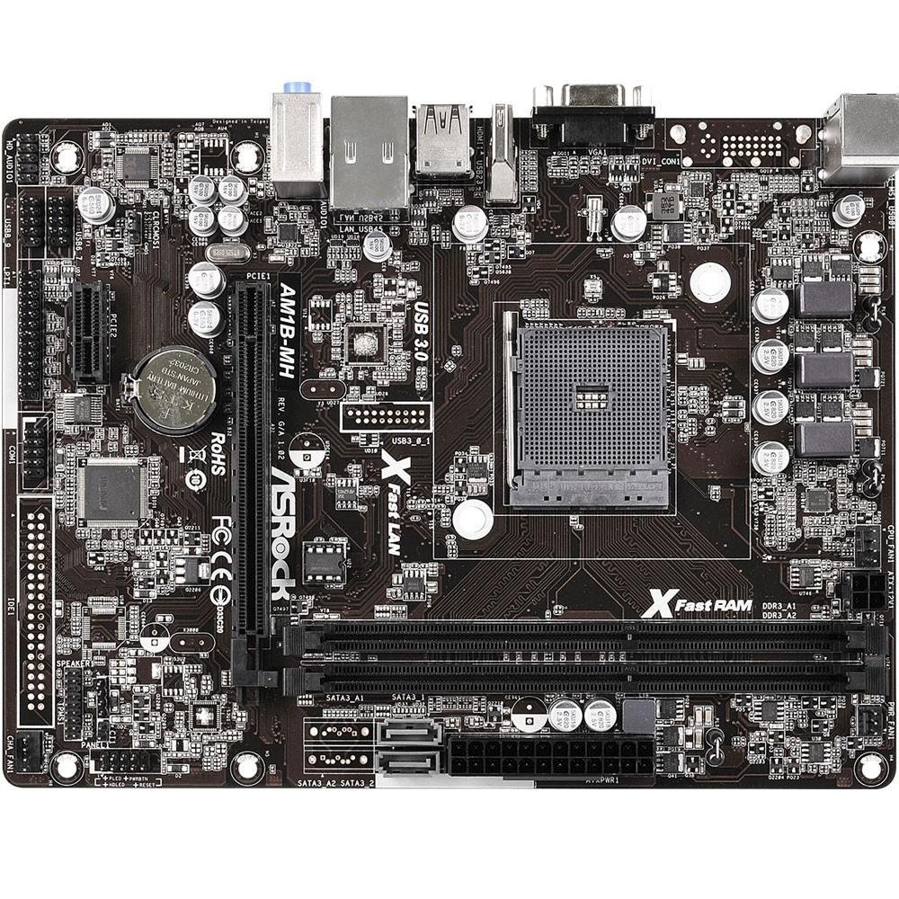 Imagem 4 de 4 do produto Placa-Mãe ASRock AM1B-MH, AMD AM1, mATX, DDR3, Preto