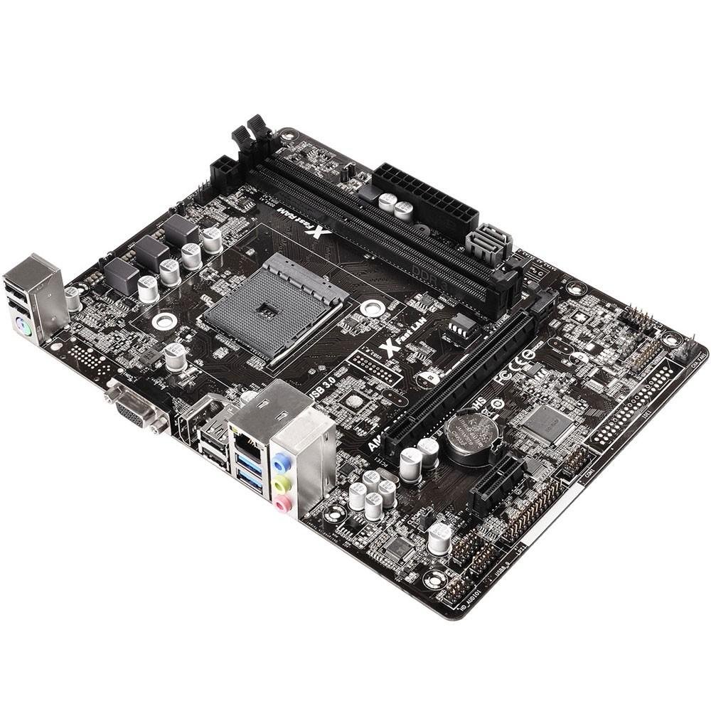 Imagem 3 de 4 do produto Placa-Mãe ASRock AM1B-MH, AMD AM1, mATX, DDR3, Preto