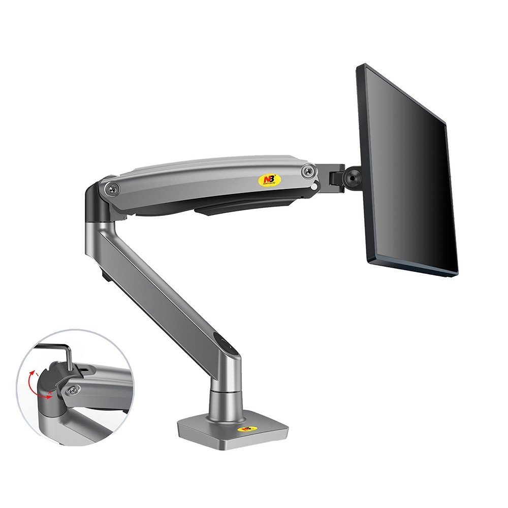 Suporte Multiarticulado para Monitor North Bayou 22 a 35, Até 12KG, Pistão a Gás, Conexão USB, VESA e Base Morsa - NB-G70 - view 2