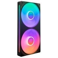 Ventoinha NZXT Single-frame F Series, LED RGB Core, 240mm, 2x 120mm, Preto - RF-U24HF-B1 2