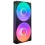 Ventoinha NZXT Single-frame F Series, LED RGB Core, 240mm, 2x 120mm, Preto - RF-U24HF-B1 3