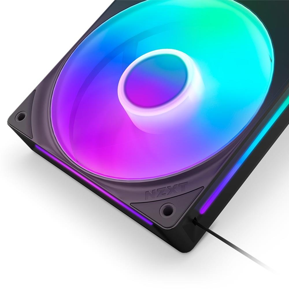 Imagem 5 de 6 do produto Ventoinha NZXT Single-frame F Series, LED RGB Core, 360mm, 3x 120mm, Preto - RF-U36HF-B1