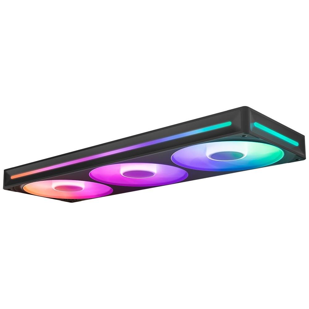 Imagem 3 de 6 do produto Ventoinha NZXT Single-frame F Series, LED RGB Core, 360mm, 3x 120mm, Preto - RF-U36HF-B1