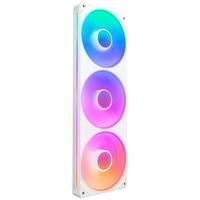 Ventoinha NZXT Single-frame F Series, LED RGB Core, 360mm, 3x 120mm, Branco - RF-U36HF-W1 2