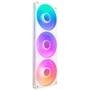 Ventoinha NZXT Single-frame F Series, LED RGB Core, 360mm, 3x 120mm, Branco - RF-U36HF-W1 3