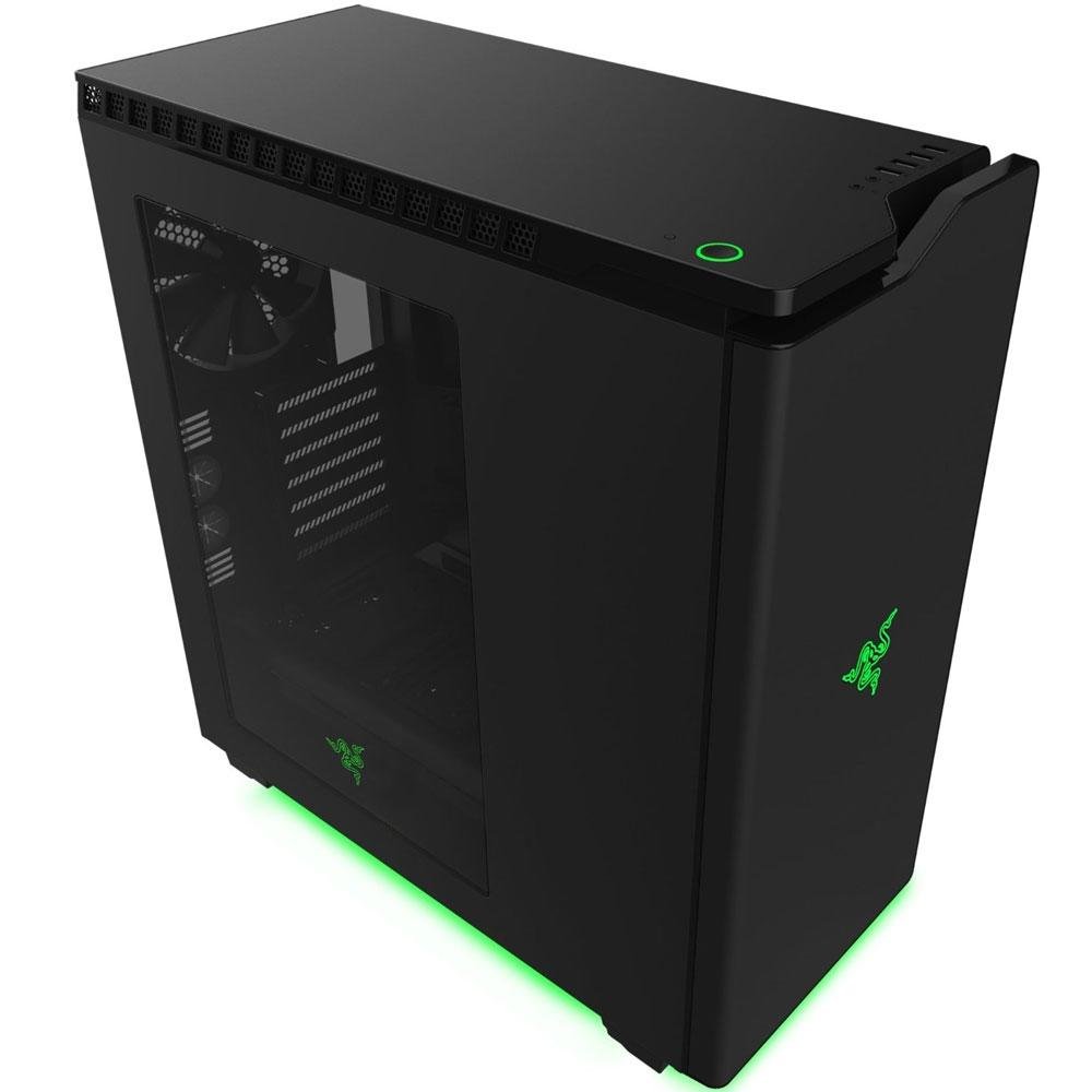 NZXT H440 razer ブラック PCケース NZXT Capa para computador H440 Razer Edition Mid Tower