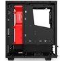 Gabinete NZXT Mid-Tower S340 Preto/Vermelho Lateral em Acrílico CA-S340MB-GR