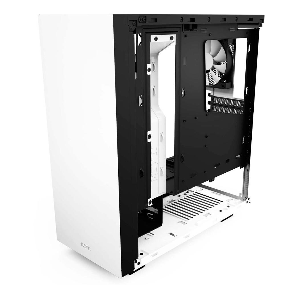 Gabinete NZXT Mid-Tower S340 Branco Lateral em Acrílico CA-S340W-W1