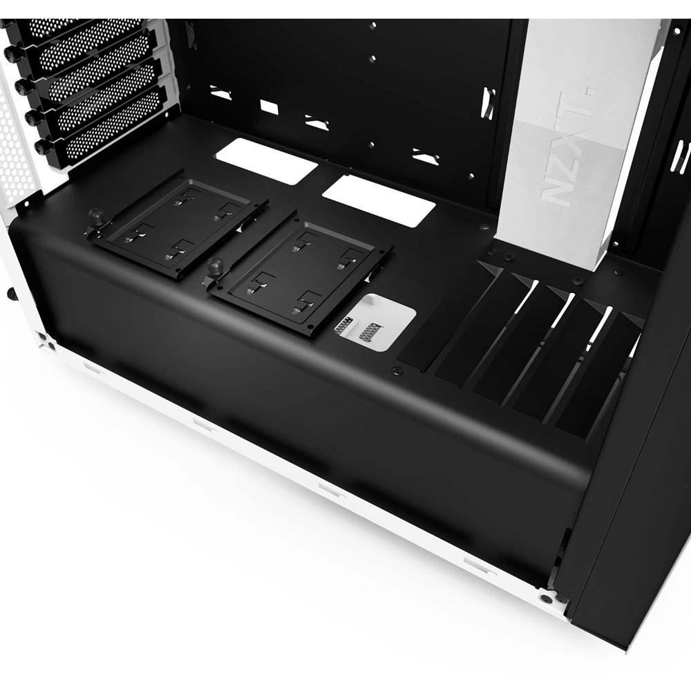 Gabinete NZXT Mid-Tower S340 Branco Lateral em Acrílico CA-S340W-W1