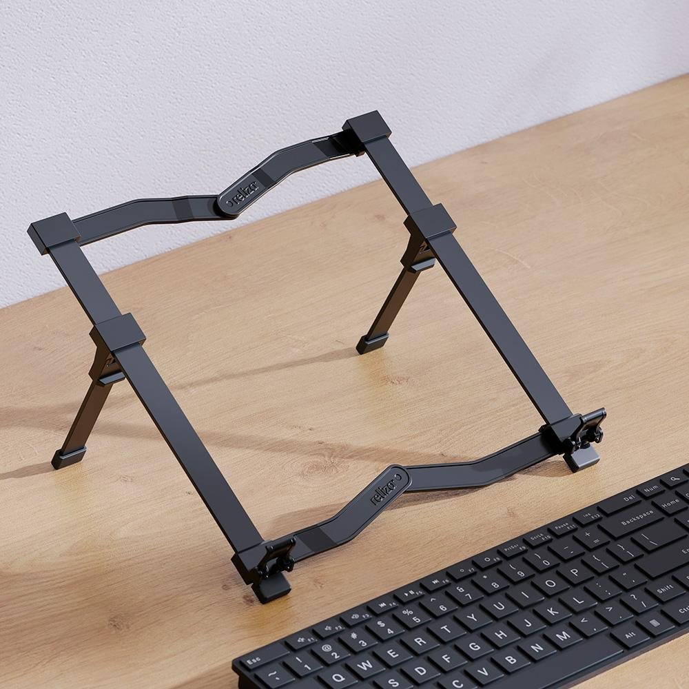 Imagem 4 de 5 do produto Suporte para notebook Reliza, Aluminium Flexível, Preto - 010340