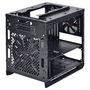 Gabinete Gamer PCYES cubo Taurus com 2 fans sem LED Lateral em acrílico – TAURUSPTOSL2FCA
