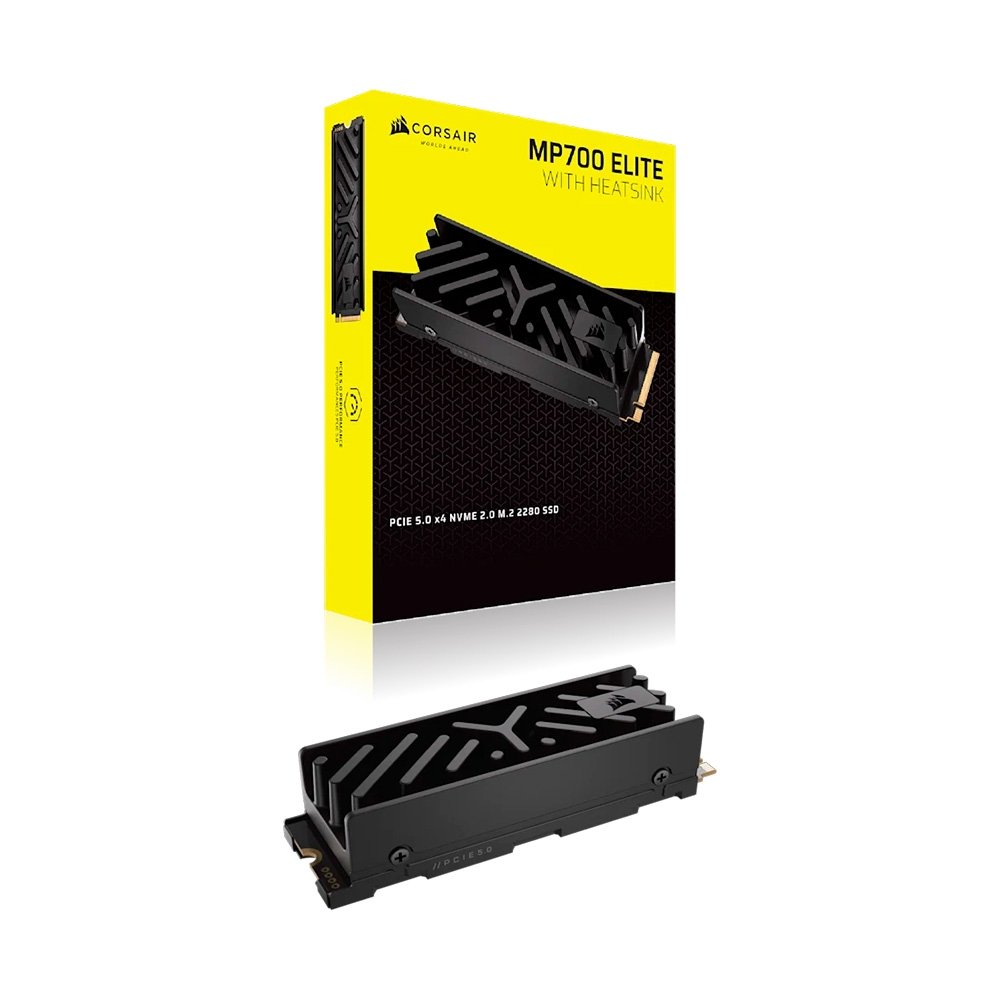 SSD Corsair MP700 ELITE 1TB, with heatsink NVMe PCIe M.2, Leitura até 10.000MB/s, Preto - CSSD-F1000GBMP700EHS - view 7