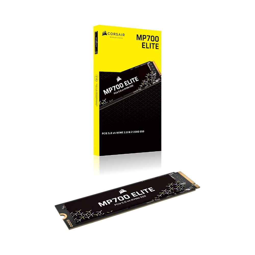 Imagem 7 de 7 do produto SSD Corsair MP700 ELITE, 1TB, M.2 2280, PCIe 5.0 x4, NVMe, Leitura: 10000 MB/s, Gravação: 8500 MB/s, Preto - CSSD-F1000GBMP700ENH