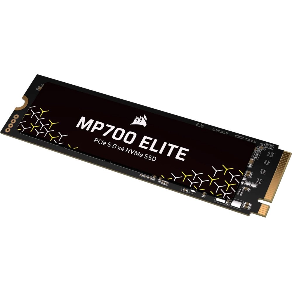 Imagem 2 de 7 do produto SSD Corsair MP700 ELITE, 1TB, M.2 2280, PCIe 5.0 x4, NVMe, Leitura: 10000 MB/s, Gravação: 8500 MB/s, Preto - CSSD-F1000GBMP700ENH