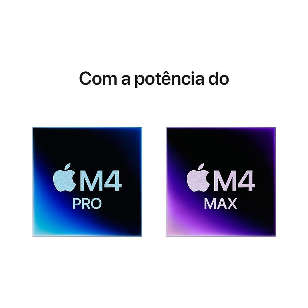 MacBook Pro Apple 16, M4 Pro, CPU 14 Núcleos, GPU 20 Núcleos, Neural Engine de 16 Núcleos, 24GB RAM, SSD 512GB, Preto-espacial - MX2X3BZ/A - view 3