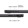 MacBook Pro Apple 16", M4 Pro, CPU 14 Núcleos, GPU 20 Núcleos, Neural Engine de 16 Núcleos, 48GB RAM, SSD 512GB, Preto-espacial - MX2Y3BZ/A