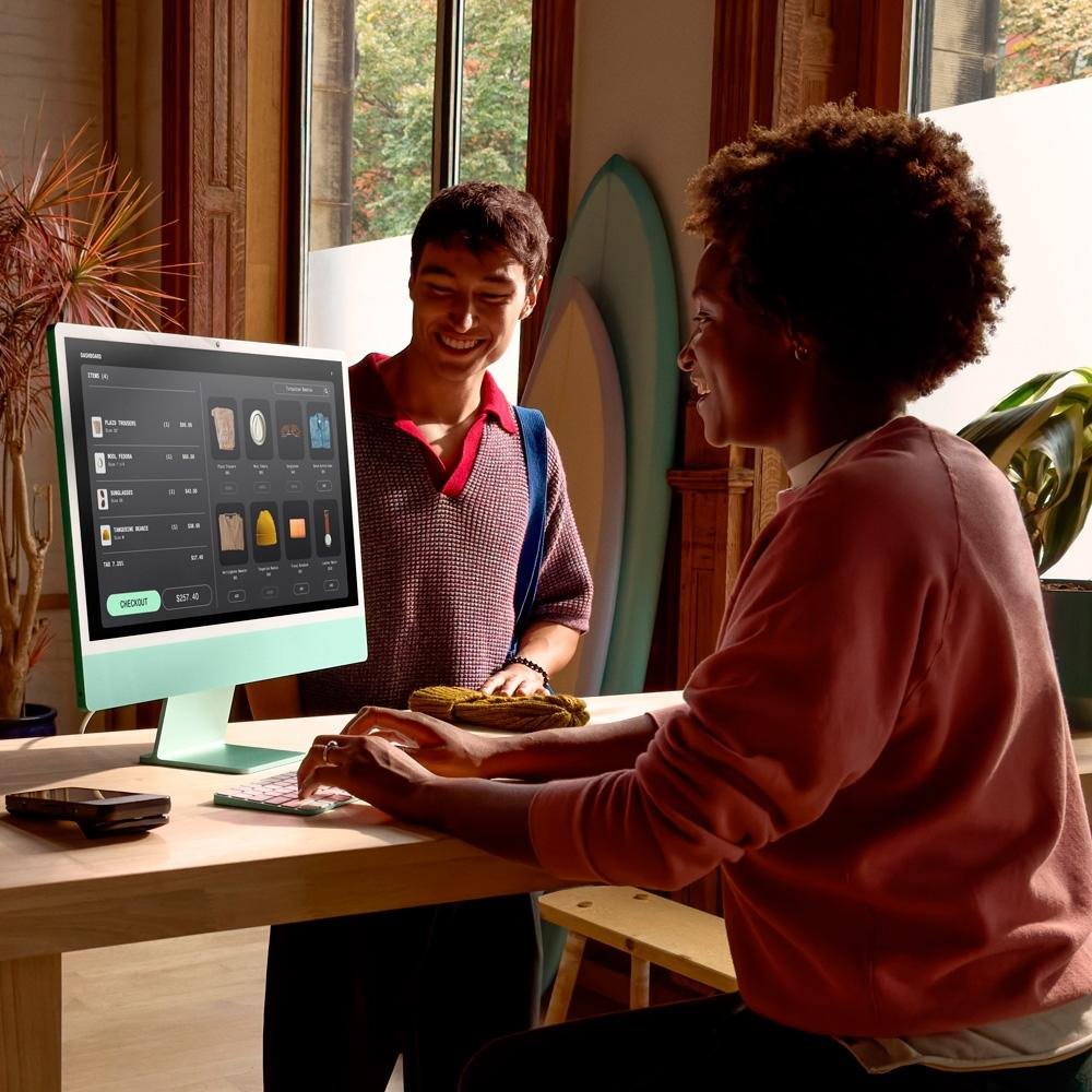 "iMac Apple Tela Retina 24"" 4.5K, Chip M4, CPU 10 Núcelos, GPU 10 Núcleos, Neural Engine de 16 Núcleos, 24GB RAM, 512GB SSD, Verde - MD2Q4BZ/A" - view 7