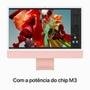 iMac Apple Tela Retina 24" 4.5K, Chip M4, CPU 10 Núcelos, GPU 10 Núcleos, Neural Engine de 16 Núcleos, 24GB RAM, SSD 512GB, Rosa - MD2U4BZ/A