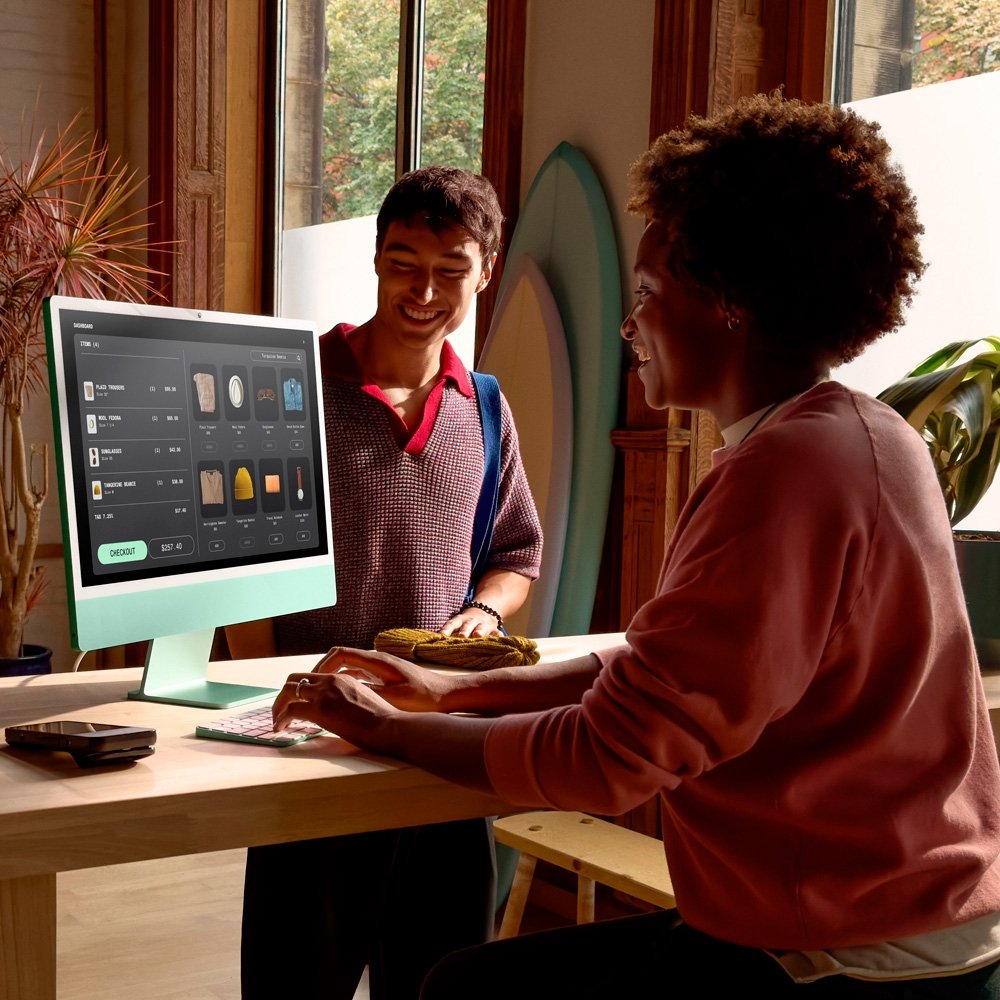 "iMac Apple Tela Retina 24"" 4.5K, Chip M4, CPU 8 Núcleos, GPU 8 Núcleos, Neural Engine de 16 núcleos, 16GB RAM, SSD 256GB, Prata - MWUC3BZ/A" - view 7