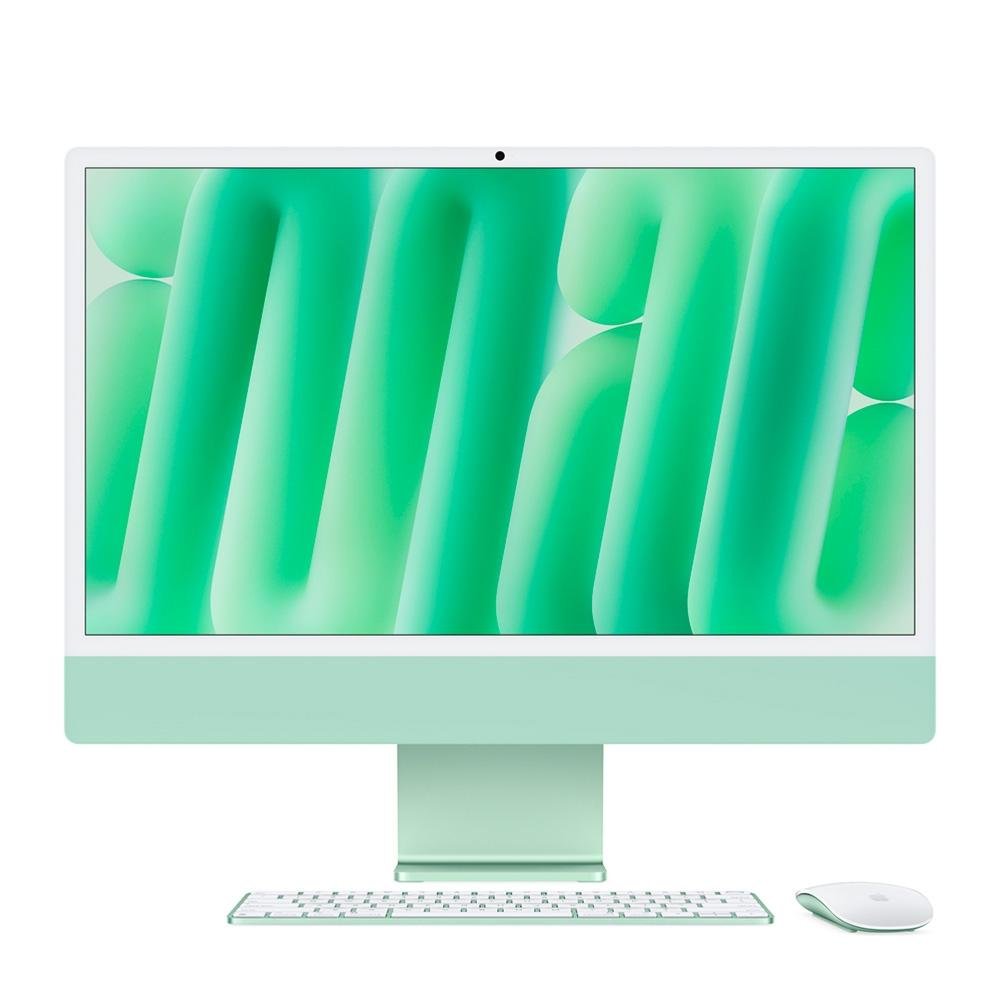 iMac Apple Tela Retina 24" 4.5K, Chip M4, CPU 10 Núcleos, GPU 10 Núcleos, Neural Engine de 16 Núcleos, 16GB RAM, 512GB SSD, Verde - MWV03BZ/A iMac Apple Tela Retina 24" 4.5K, Chip M4, CPU 10 Núcleos, GPU 10 Núcleos, Neural Engine de 16 Núcleos, 16GB RAM, 512GB SSD, Verde - MWV03BZ/A