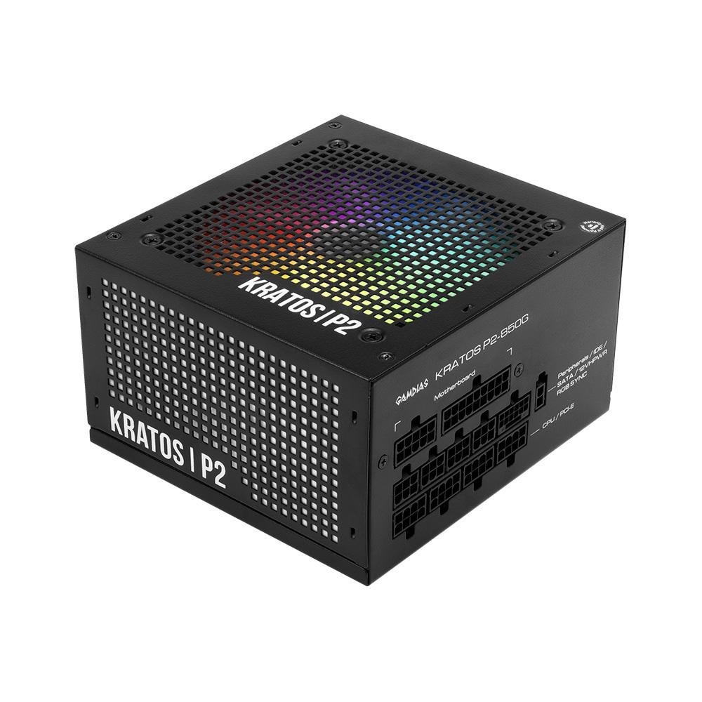 Fonte Gamdias Kratos P2 850, 850W | KaBuM!