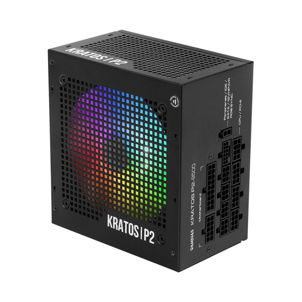 Fonte Gamdias Kratos P2 850, 850W, ARGB, 80 Plus Gold, Sem Cabo, Perto - KRATOS P2-850G L.A - view 6
