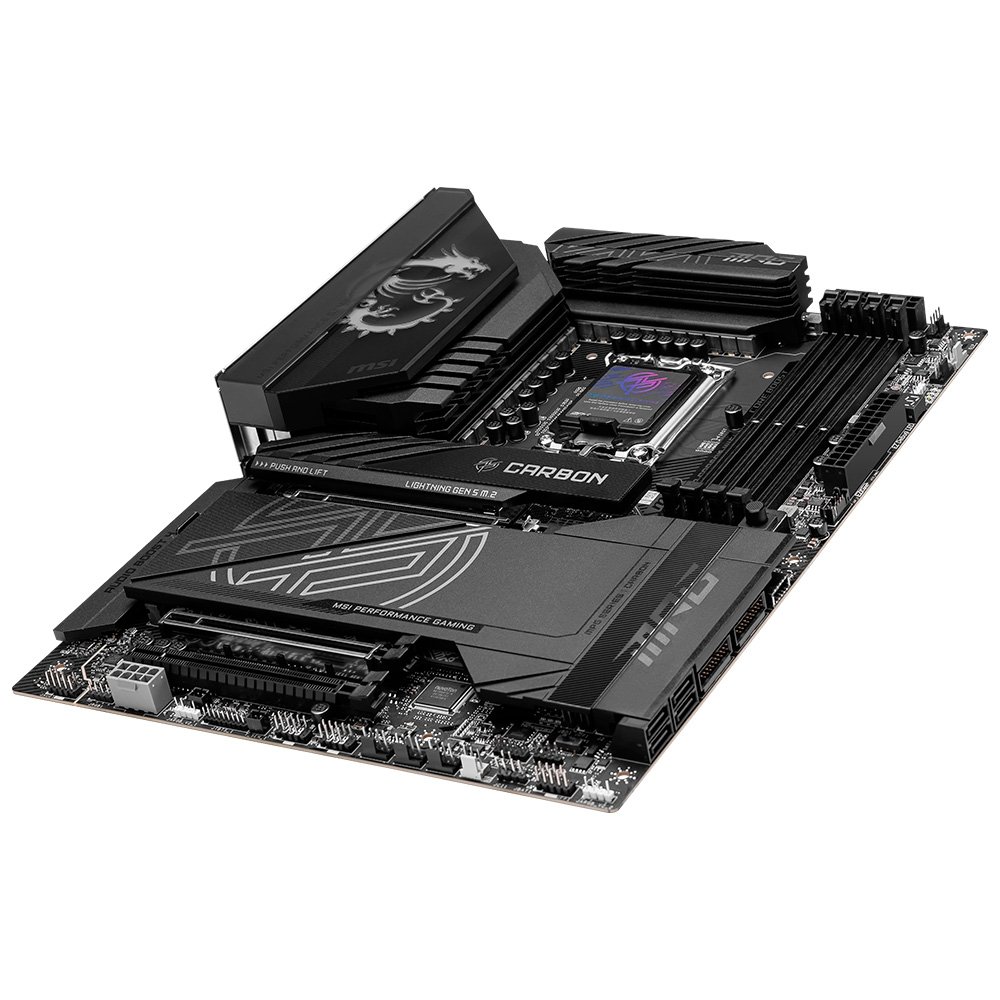 Imagem 5 de 9 do produto Placa-Mãe MSI MPG Z890 Carbon, Intel, DDR5, ATX, Wi-Fi 7 e Bluetooth 5.4, Preto - 911-7E17-001