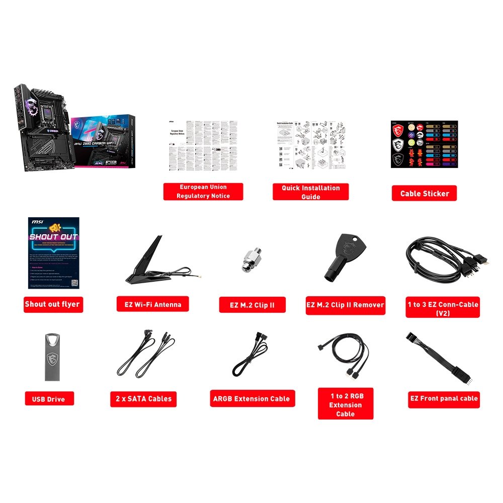 Imagem 8 de 9 do produto Placa-Mãe MSI MPG Z890 Carbon, Intel, DDR5, ATX, Wi-Fi 7 e Bluetooth 5.4, Preto - 911-7E17-001