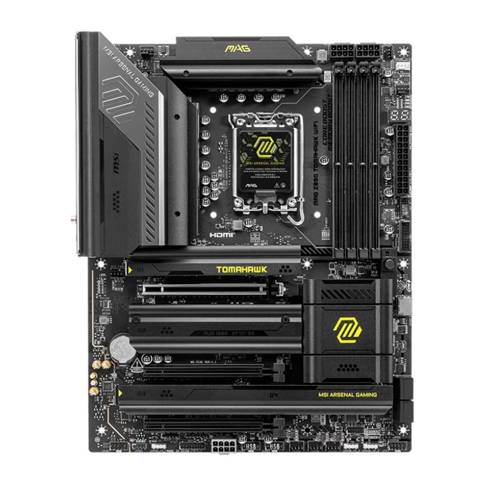 Placa-Mãe MSI MAG Z890 Tomahawk, Intel, DDR5, ATX, Wi-Fi 7 e Bluetooth 5.4, Preto - 911-7E32-003