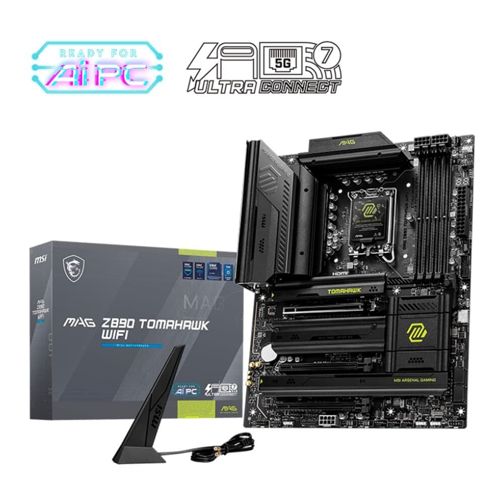 Placa-Mãe MSI MAG Z890 Tomahawk, Intel, DDR5, ATX, Wi-Fi 7 e Bluetooth 5.4, Preto - 911-7E32-003 9