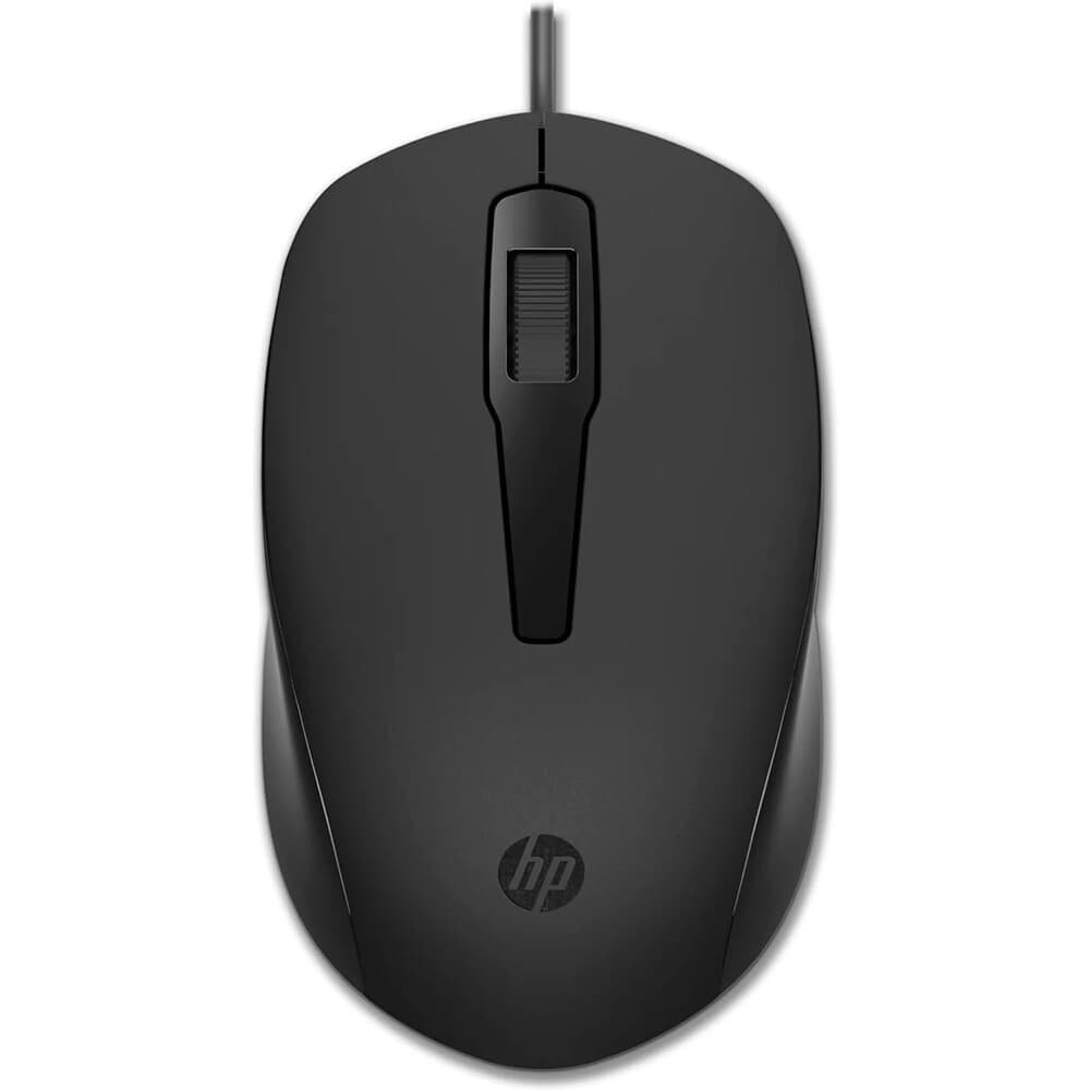 Mouse HP 150, 1600 DPI, Dongle USB-A, Preto - 240J6AA