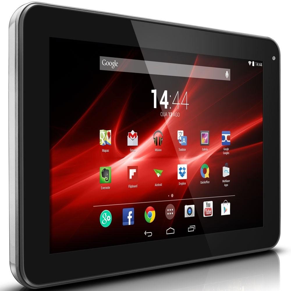 Imagem 3 de 7 do produto Tablet Multilaser M9 Quad Core Android  4.4, Câmera 2.0, Cinza - NB173