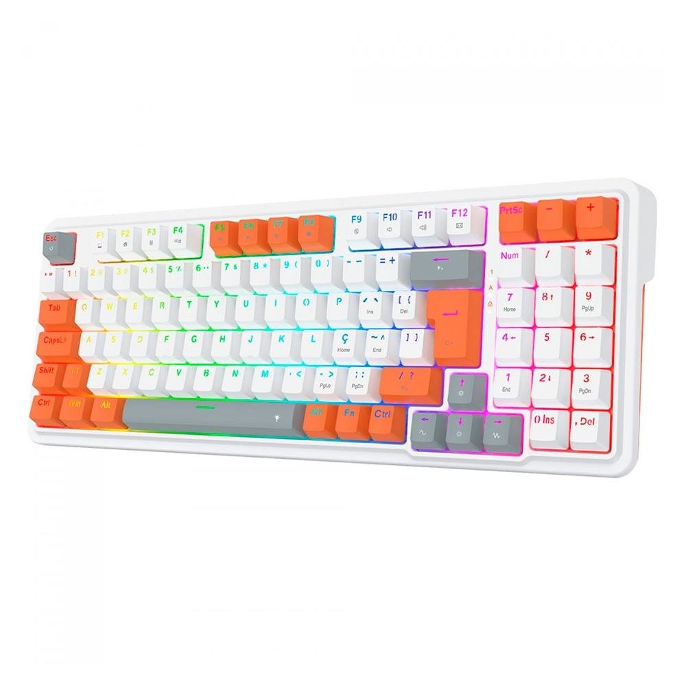 Teclado Mecânico Sem Fio Redragon Gloria | KaBuM!