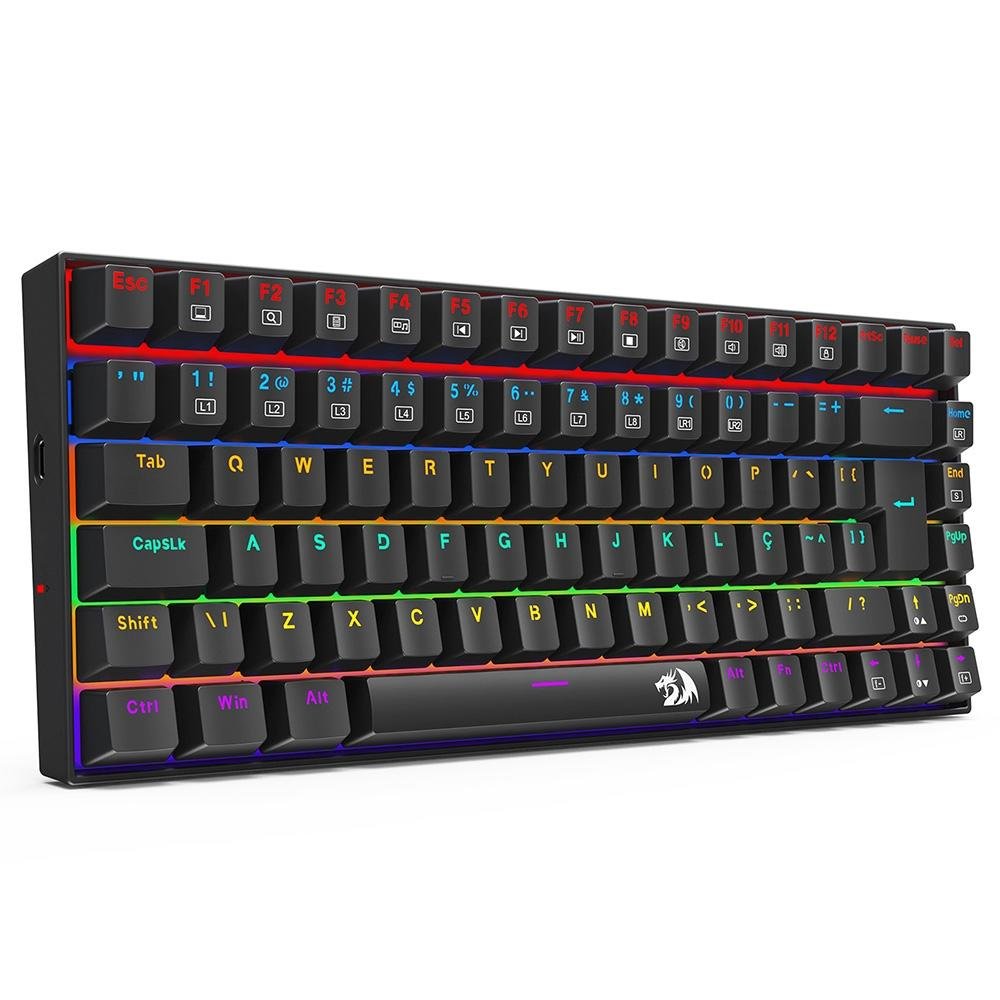 Teclado Mecânico Gamer ( Balão.info) Phantom, Iluminação Rainbow, Switch Marrom, Cabo USB-C Removível, ( Balão.info), Preto - K629-KB (PT-BROWN - foto 3