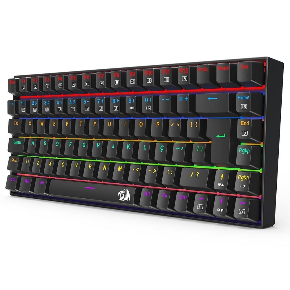 Teclado Mecânico Gamer ( Balão.info) Phantom, Iluminação Rainbow, Switch Marrom, Cabo USB-C Removível, ( Balão.info), Preto - K629-KB (PT-BROWN - foto 4