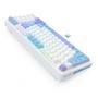Teclado Sem Fio Mecânico Gamer Redragon Gloria Pro, Switch Marrom, USB e Bluetooth, ABNT2, Branco - K664WBP-RGB-PRO (PT-BUMBLEBEE)