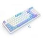 Teclado Sem Fio Mecânico Gamer Redragon Gloria Pro, Switch Marrom, USB e Bluetooth, ABNT2, Branco - K664WBP-RGB-PRO (PT-BUMBLEBEE)