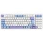 Teclado Sem Fio Mecânico Gamer Redragon Gloria Pro, Switch Marrom, USB e Bluetooth, ABNT2, Branco - K664WBP-RGB-PRO (PT-BUMBLEBEE)