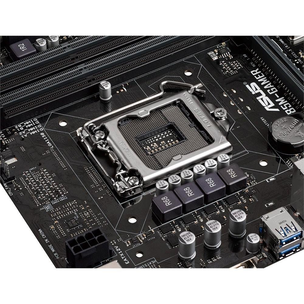 Imagem 4 de 6 do produto Placa-Mãe ASUS p/ Intel LGA 1150 mATX B85M-GAMER, 4xDDR3, HDMI/VGA, Rede Intel, Áudio SupremeFX, 6 SATA, Digi+VRM, Gamers Guardian